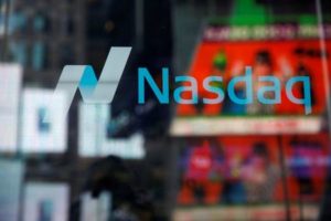 A view of the exterior of the Nasdaq market site