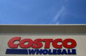 FILE PHOTO: A sign is seen outside a Costco Wholesale