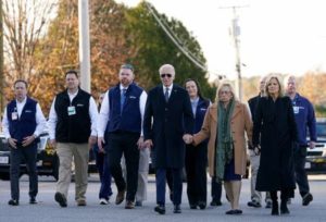 U.S. President Biden travels to Maine to pay respects to